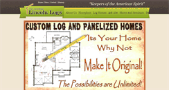 Desktop Screenshot of lincolnlogs.com